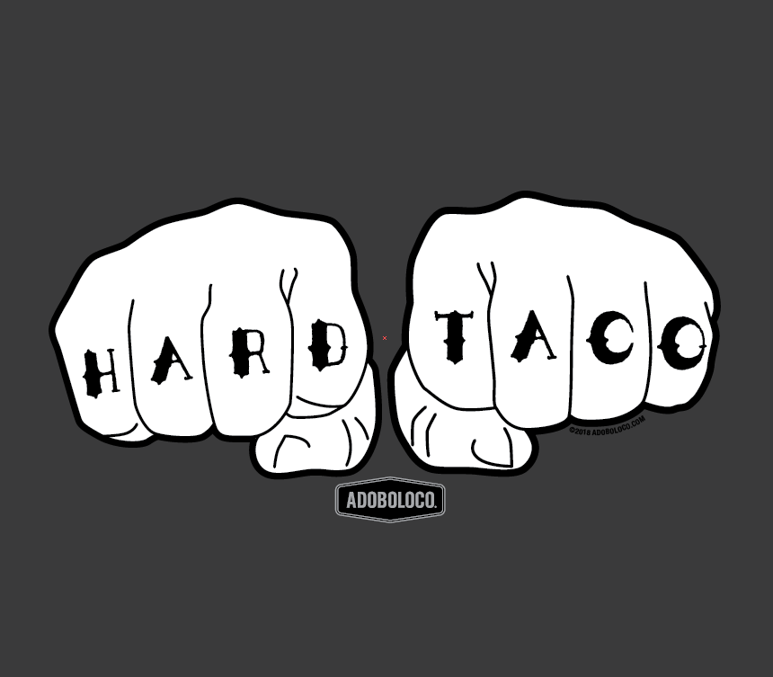 Adoboloco Hard Taco Detail T-Shirt Art