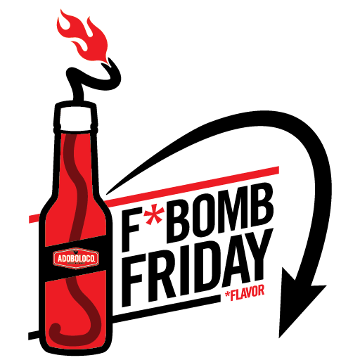 F* Bomb Friday - *Flavor graphic pointing down to the sign up form to receive the F*Bomb email promotion